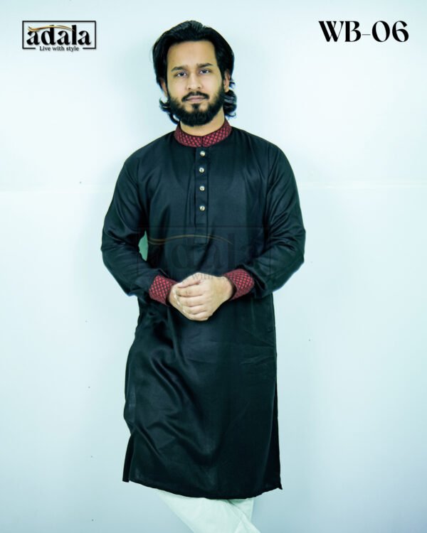 Comfortable Soft Panjabi– Black