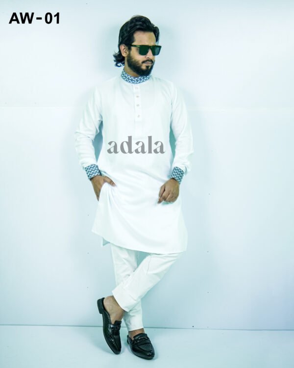 Comfortable Soft Panjabi– white - Image 2